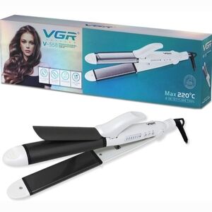 VGR Hair Straightener White and Black